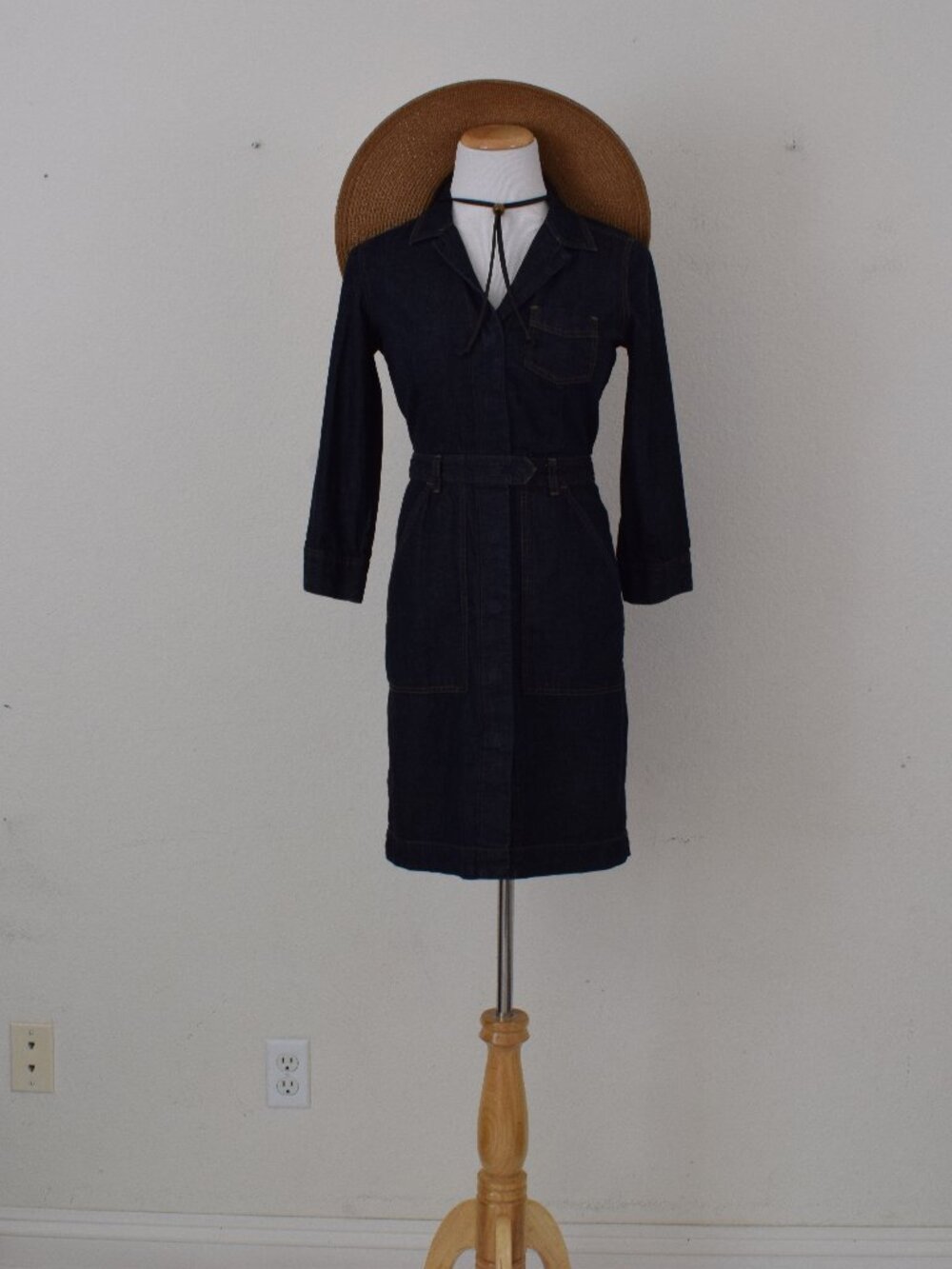 Tommy Hilfiger Denim‎ Long Sleeves Collared Shirtdress Size 4